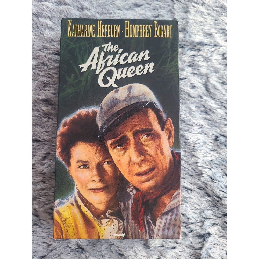 vintage VHS tape case for the 1951 adventure film The African Queen,